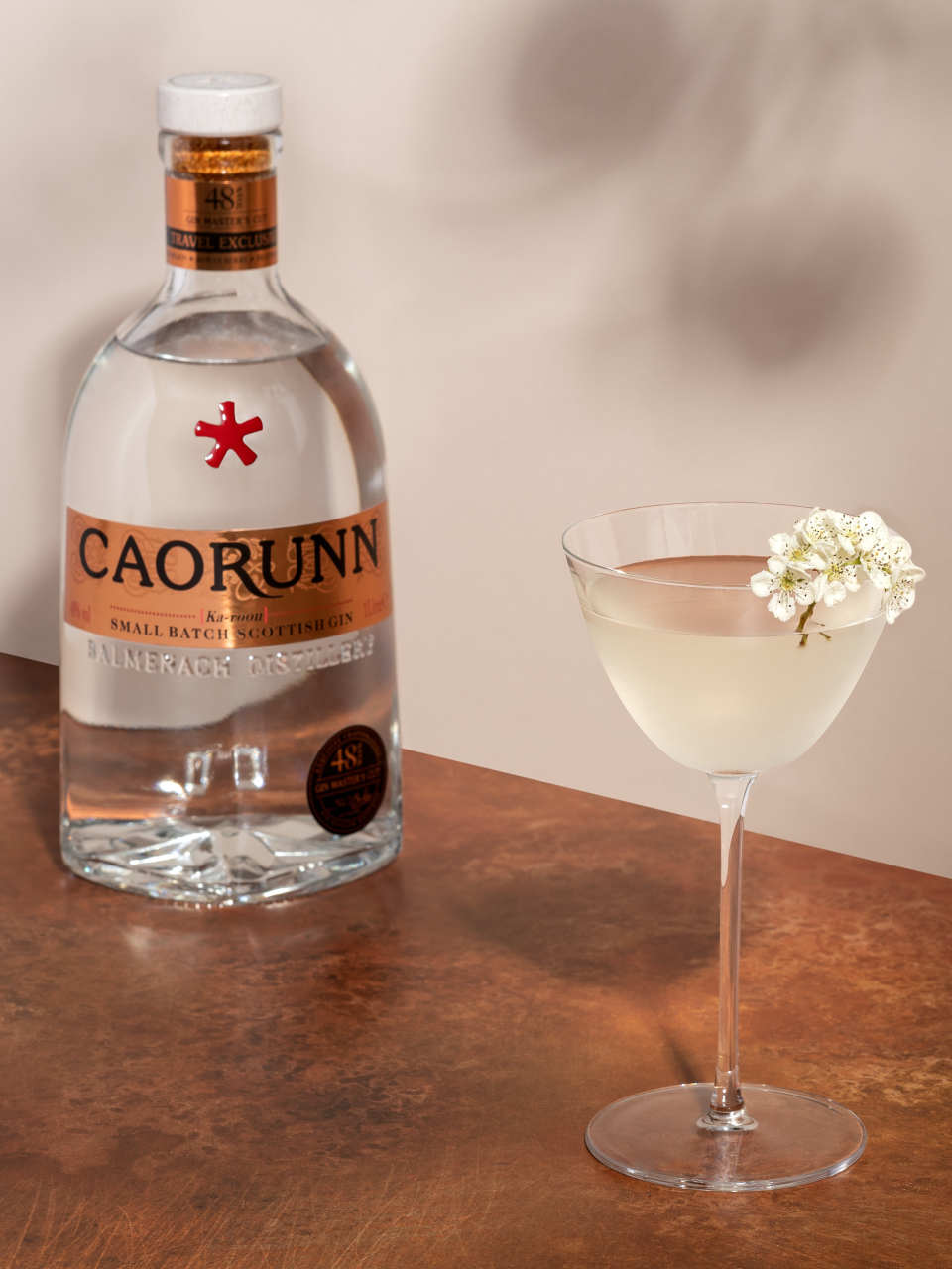 Caorunn GMC Martini with bottle