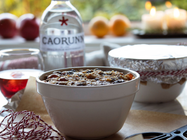 Caorunn negroni christmas pudding