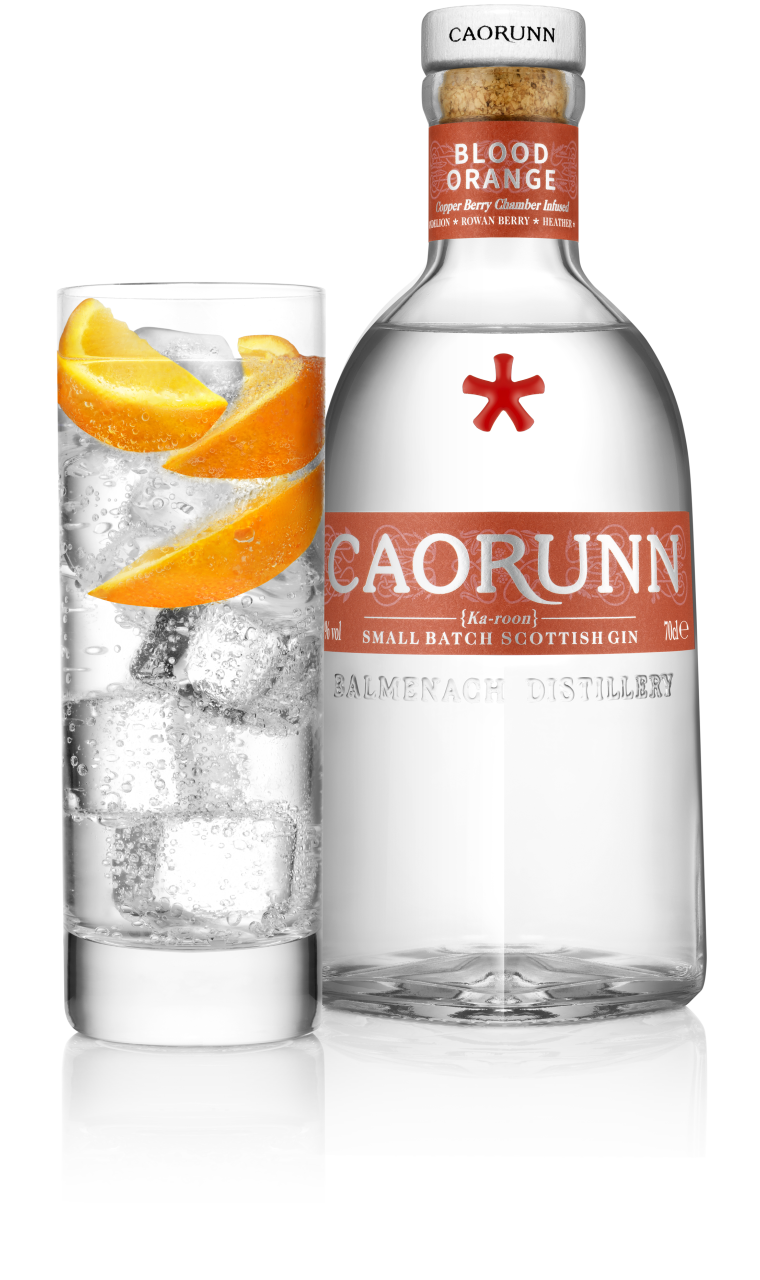 Caorunn Blood Orange 70cl Bottle With Serve